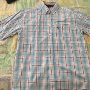 Wrangler George Straight checkered cowboy collection polo, size medium